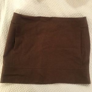 J Crew mini wool hunter green skirt